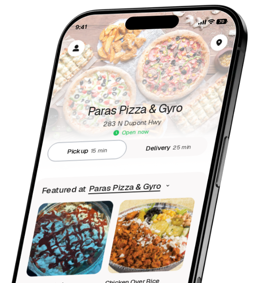 Paras Pizza & Gyro app preview
