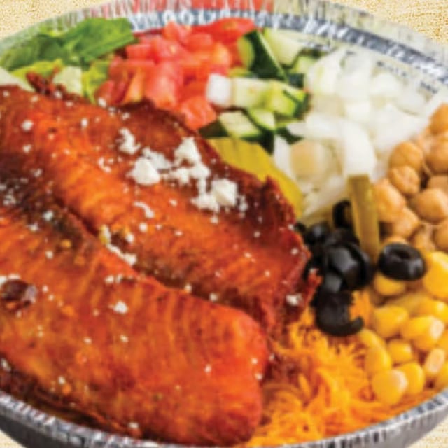 Fish Over Rice Platter.
