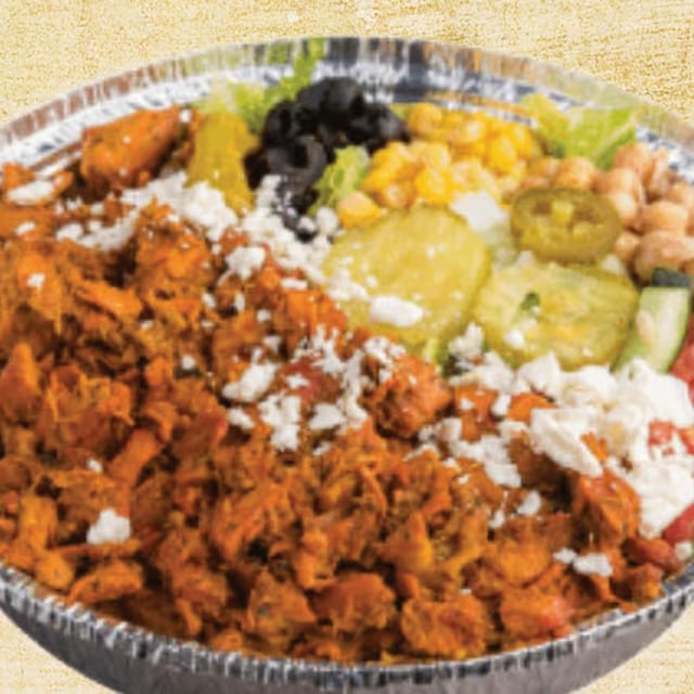 Chicken Over Rice Platter.