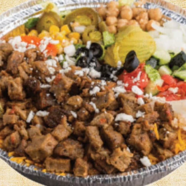 Lamb Over Rice Platter.